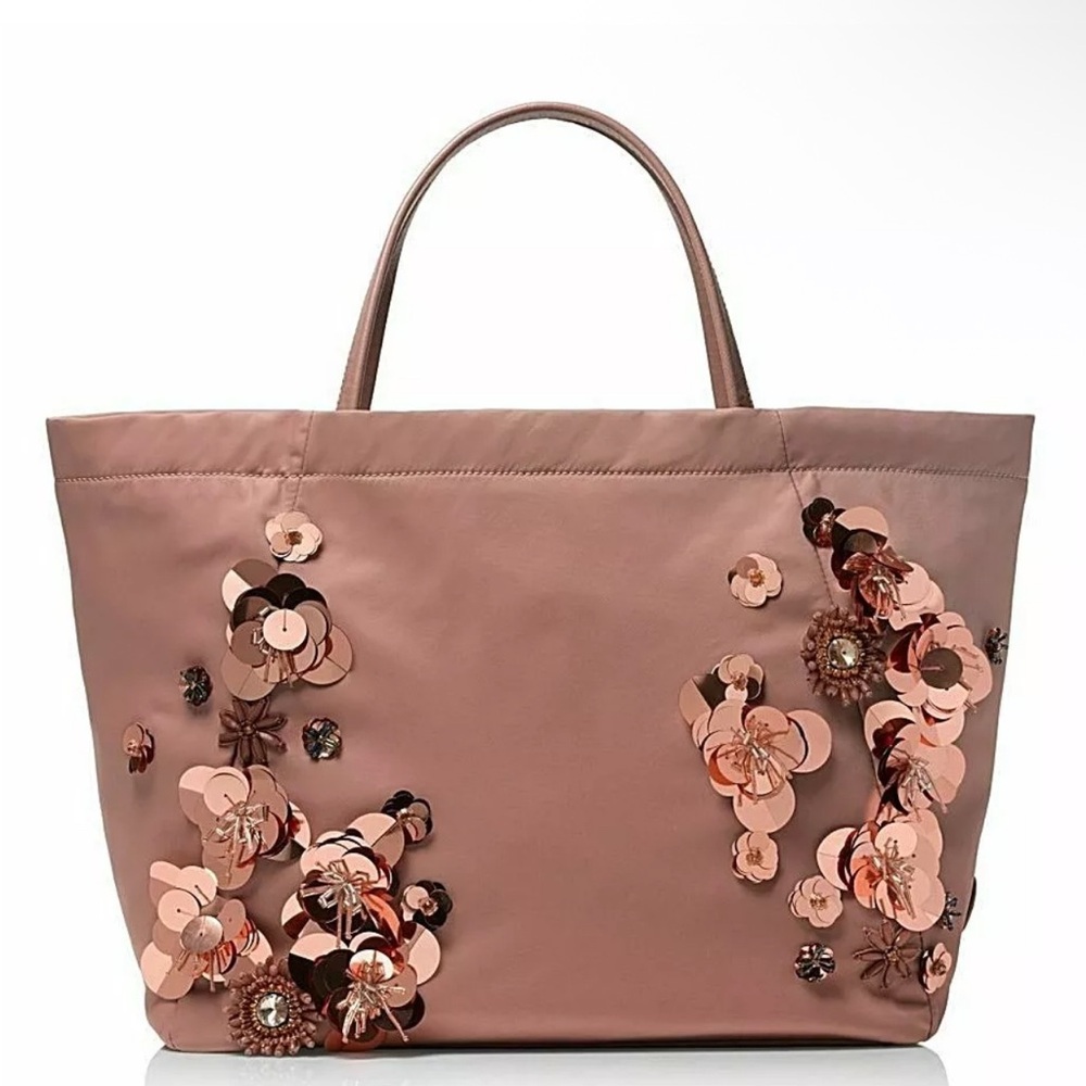 Tory Burch Flower Cluster Tote in Blush